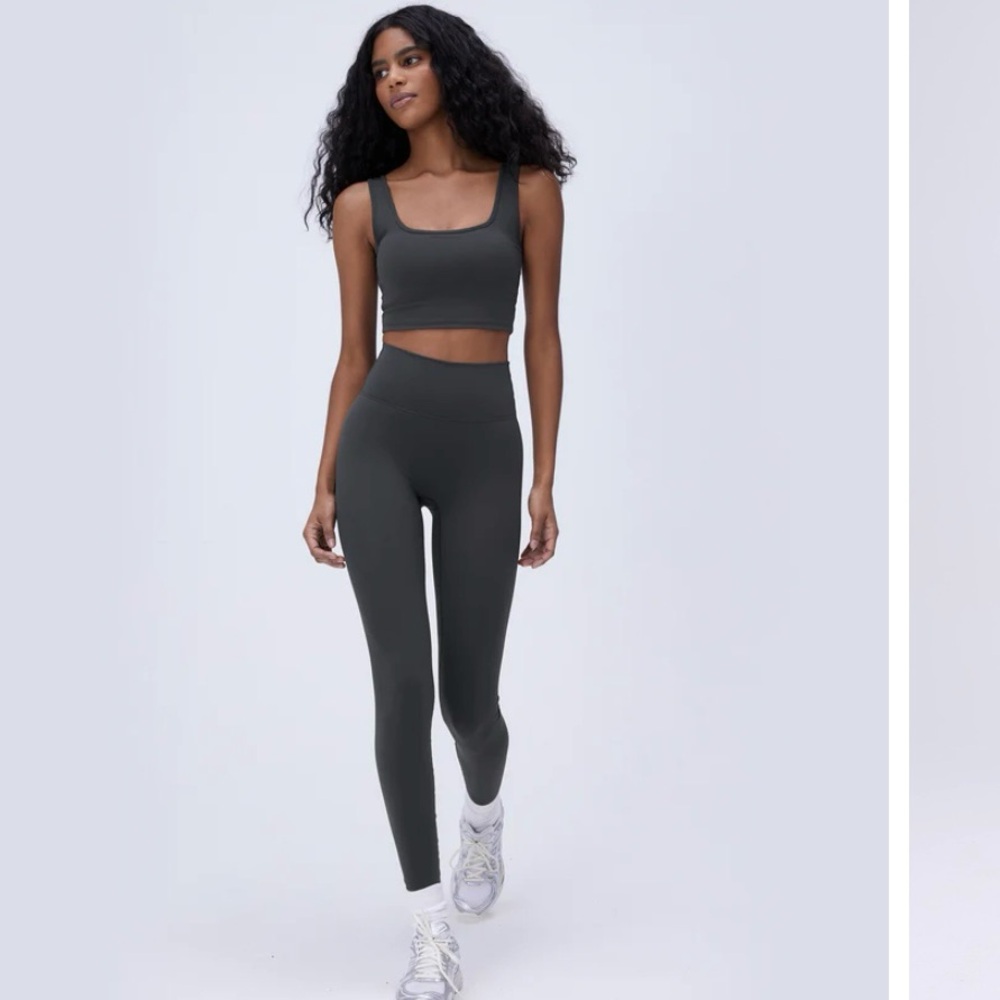 Women's Adanola Gray High-Waisted Leggings